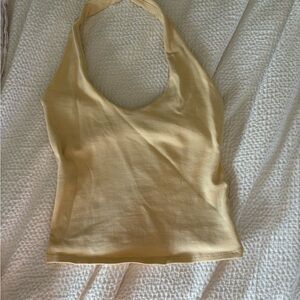 Butter yellow Halter Top